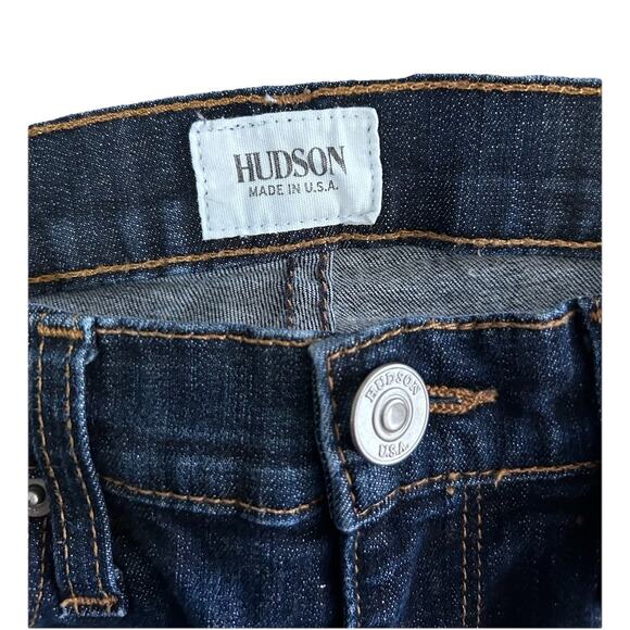 Hudson Elle Midrise Baby Boot Dark Blue Denim Jeans Women’s 26 - Picture 4 of 8